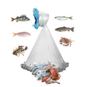 Fishing Bait Trap Radius Fishing Cast Net with Chain Sinker Fishing Bait Trap Radius Fishing Cast Net with Chain Sinker